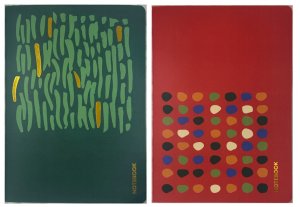 Pack 2 cuadernos punteados 64 pags Verde / Rojo