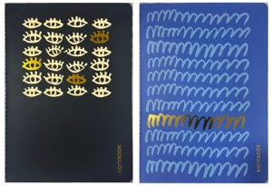 Pack 2 cuadernos punteados 64 pags Negro / Azul