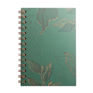 Notebook tamaño A5 96 hojas punteadas Leaf Verde