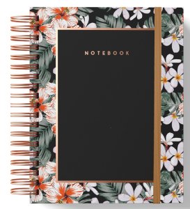 Notebook 17x24 cm 158 pags punteadas Chic Negro