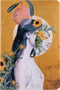 Notebook A5 cubierta polipiel 96 hojas punteadas Urban Mostaza