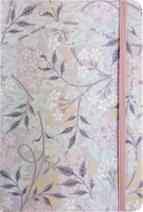 Notebook A5 cubierta dura 96 pags punteadas Morris Blanco