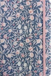 Notebook A5 cubierta dura 96 pags punteadas Morris Rosa