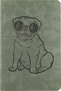 Notebook A5 cubierta blanda 96 pags punteadas Hipster Verde