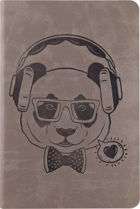 Notebook A5 cubierta blanda 96 pags punteadas Hipster Beige