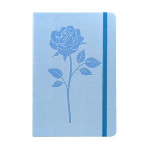 Notebook A5 tapa dura 96 pags punteadas Pastel Azul
