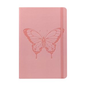 Notebook A5 tapa dura 96 pags punteadas Pastel Coral