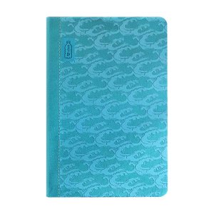 Notebook A5 tapa dura entelada 96 pags punteadas Ocean Azul claro
