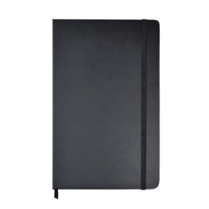 Notebook A5 CLASSIC tapa dura 192 pags lisas ahuesadas Negro