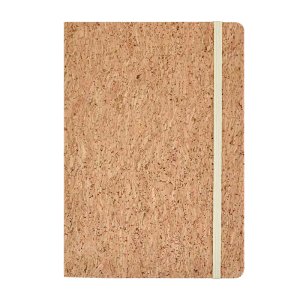 Notebook A5 tapa dura de corcho 160 pags lisas ahuesadas Cork