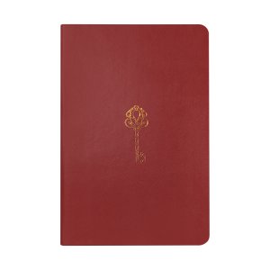 Notebook A5 cubierta polipiel 96 pags punteadas Flexgold Rojo