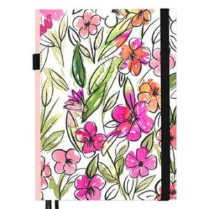 Notebook A5 tapa dura con bolsillos 188 pags punteadas Bujo Brush