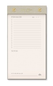 Notepad Diario TGM Premium Let's Plan Beige Arena