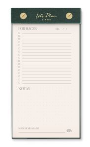 Notepad Diario TGM Premium Let's Plan Verde Oliva