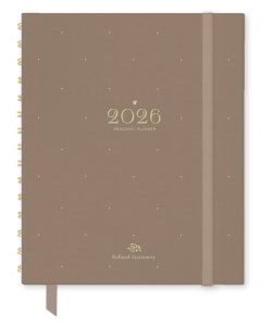 Agenda anual entelada 2026 TGM Premium Mocca