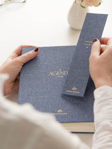 Marcapáginas entelado TGM Premium Denim