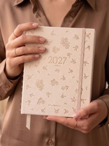 Agenda anual entelada 2027 TGM Premium Suede