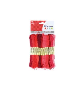 Set hilos de algodón Red