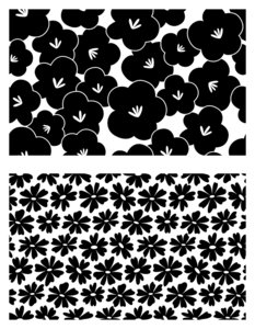 Sellos para fondos Artemio set Color Block Flowers Texture
