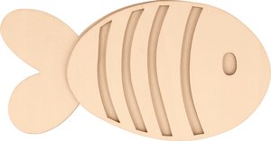 Silueta de madera 3D Artemio Jolies Comptines poisson lignes