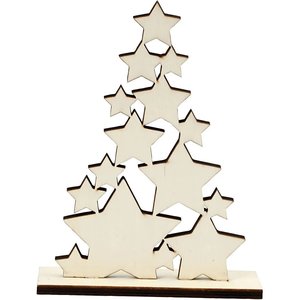 Árbol de Navidad Estrellas de madera para decorar