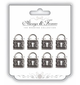The Wedding Collection Silver Locks Charms