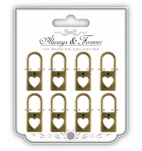 The Wedding Collection Metal Heart Locks