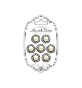 The Wedding Collection Pearl & Diamante Circles