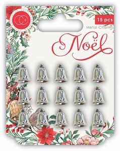 Set de charms metálicos Noel Bells