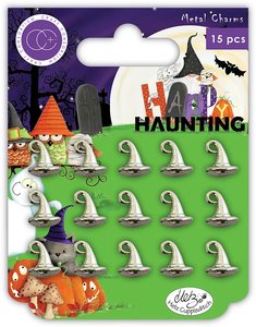 Set de charms metálicos Craft Consortium Witches Hat