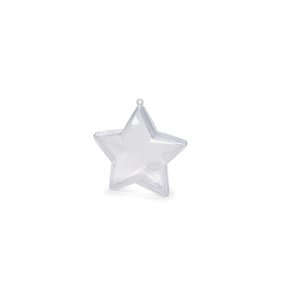 Estrella plástico para rellenar 9 cm