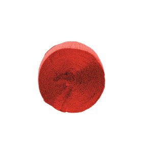 Tira de papel crepe rojo