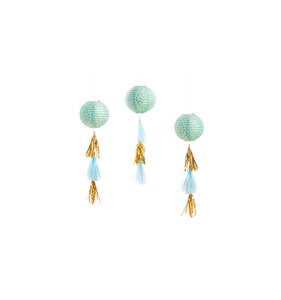 Kit faroles y tassels menta y oro