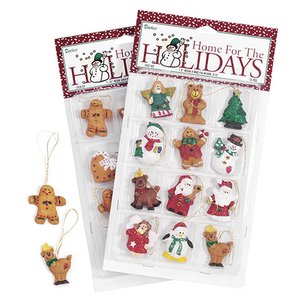 Mini adornos variados de resina 3,2 cm Christmas