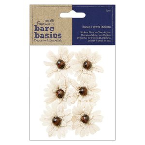Flores de arpillera Bare Basics Beads 6 pcs