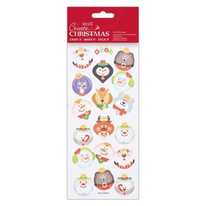 Pegatinas con foil Create Christmas Face Baubles