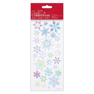 Pegatinas con foil Create Christmas Blue Snowflakes