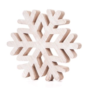 Forma de madera DP Christmas Snowflake