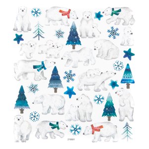 DP Christmas Pegatinas Polar Bears