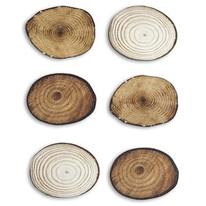 DP Christmas Stickers Wood Oval Slices