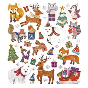DP Christmas Stickers Winter Animals