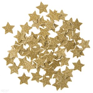 Pegatinas de foam con glitter DP Christmas Stars 70 pcs