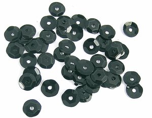 Set de lentejuelas Negras 7 mm 375 pcs