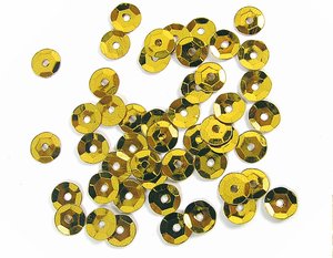 Set de lentejuelas Metalizadas Amarillo 7 mm 375 pcs