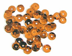 Set de lentejuelas Metalizadas Naranja 7 mm 375 pcs