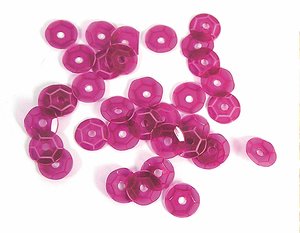 Set de lentejuelas Transparentes Fucsia 7 mm 375 pcs