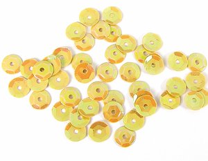 Set de lentejuelas Aurora Boreal Amarillo 7 mm 375 pcs