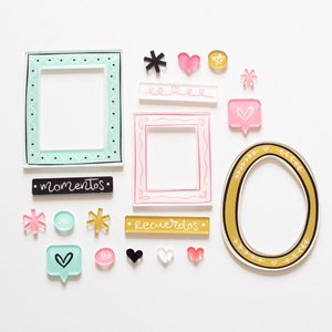 Set de adornos de metacrilato Marcos
