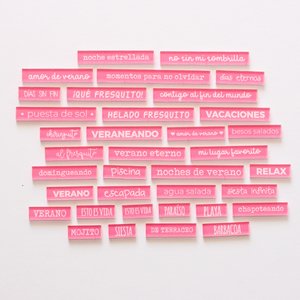 Set de adornos de metacrilato Verano