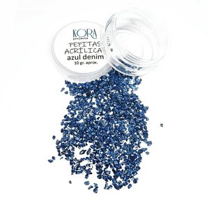 Pepitas acrílicas para Shakers Azul Denim 2,5 mm